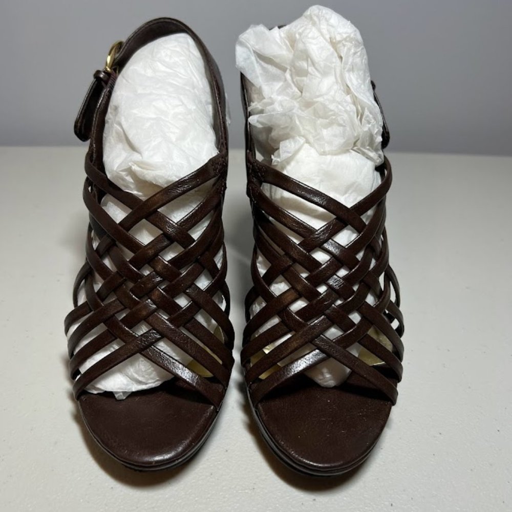 Style & Co brown sandal heels size 6.5